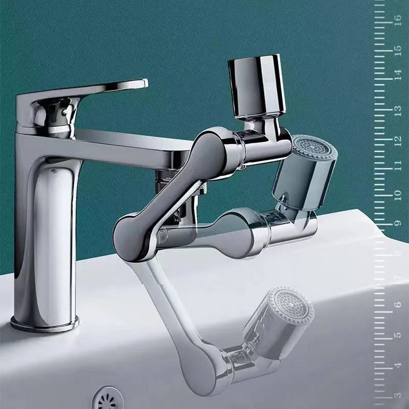 Universal 1080 Degree Rotating Faucet with Toilet Splash Guard