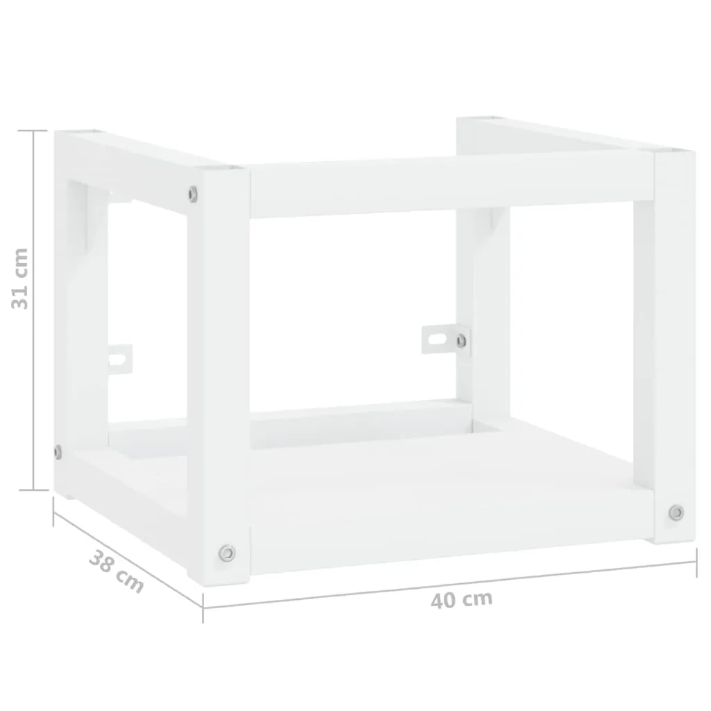 Wall-mounted Bathroom Washbasin Frame White 40x38x31 cm Iron