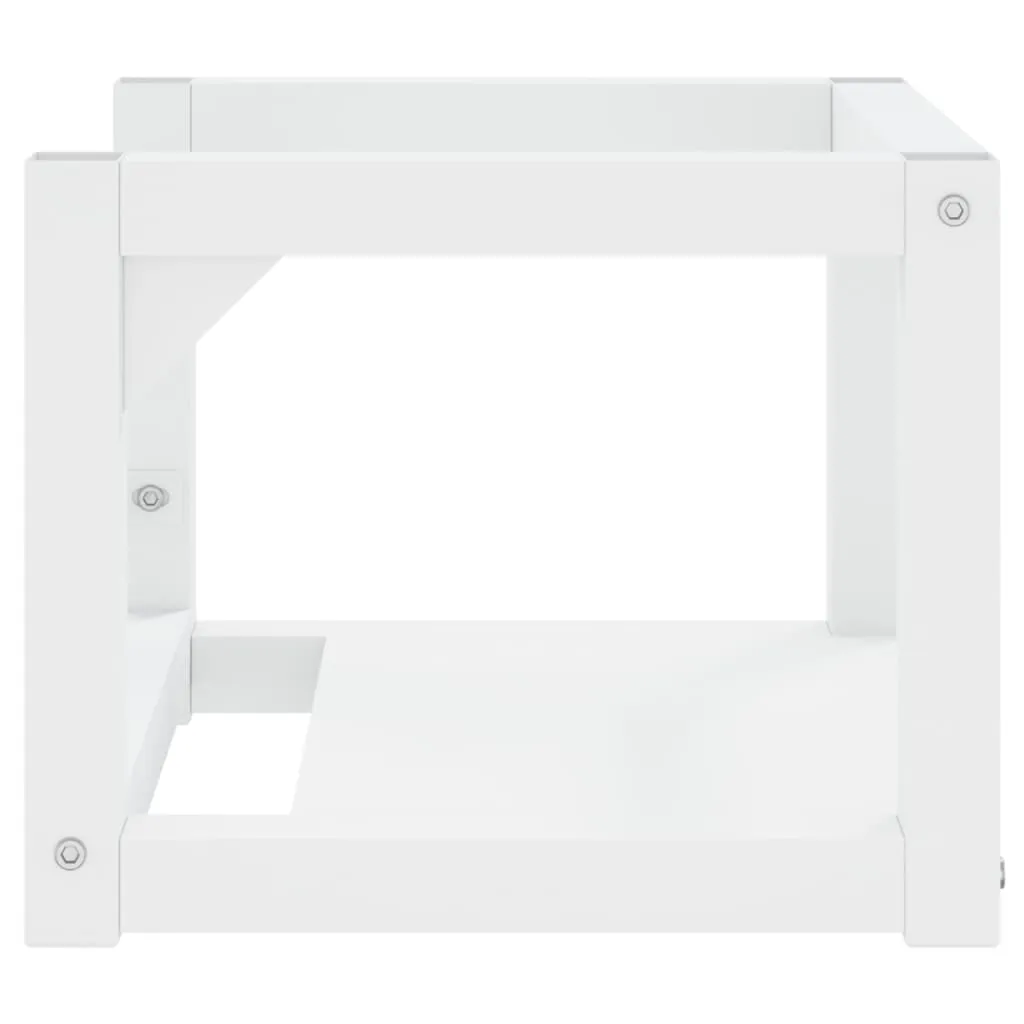 Wall-mounted Bathroom Washbasin Frame White 40x38x31 cm Iron