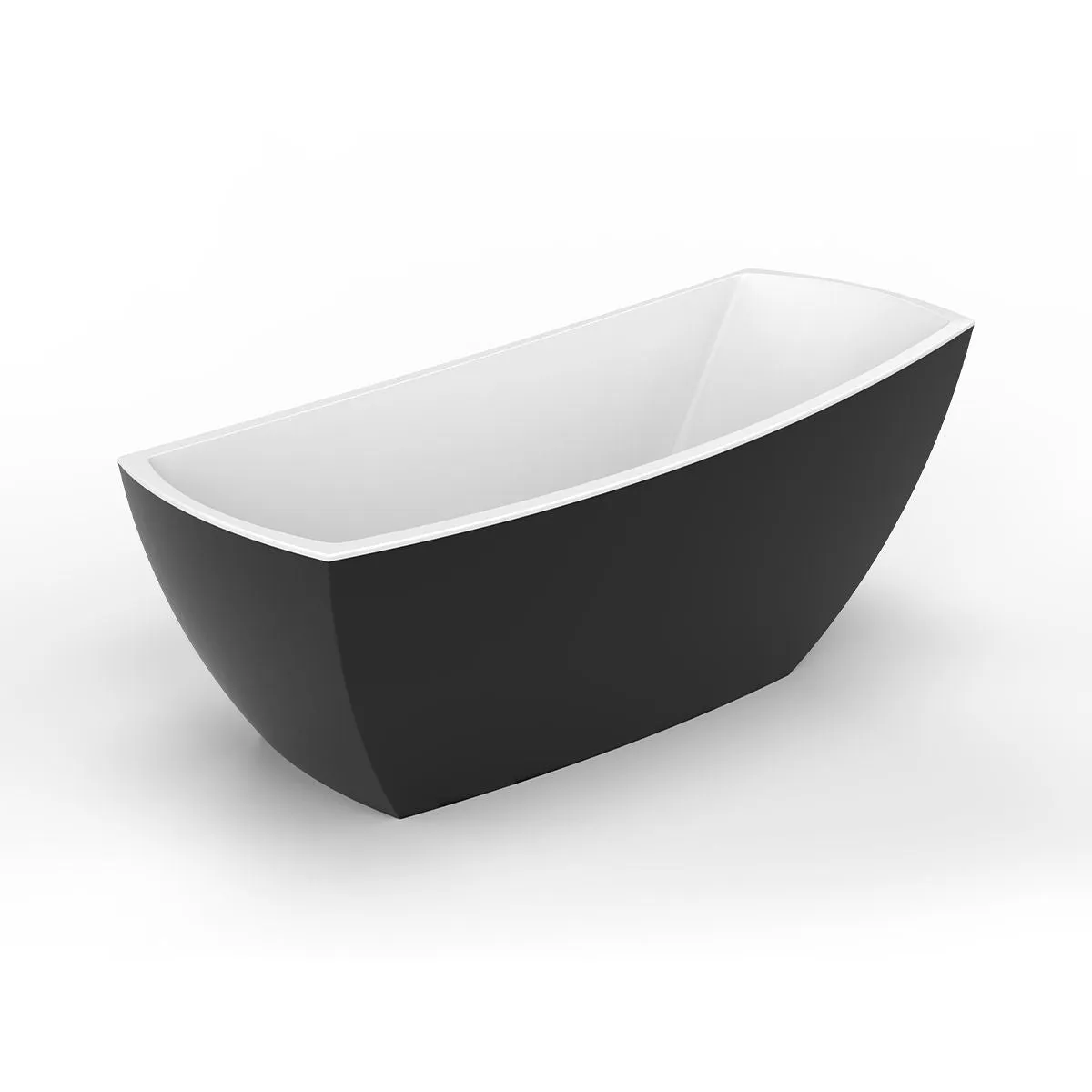 Yori-59-BLK Freestanding Bathtub